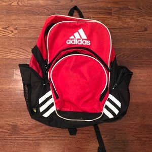soccer backpack red